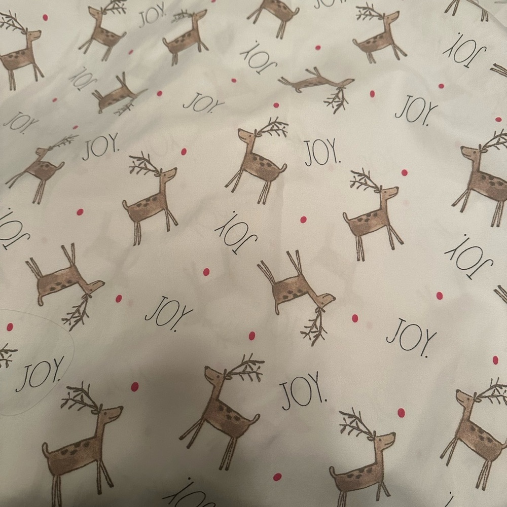 Rae Dunn Full Sheet Set -Reindeer print